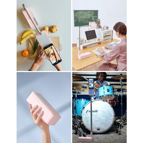 Extendable Selfie Stand with 360 Rotation and 1