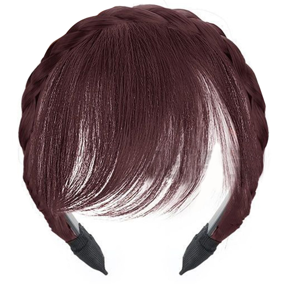 Unisex Natural Lookings Bangs Headband Wigs Hairpiece Hairhoop For Women Various Hairstyles Synthetic Fibre Hair Bangs