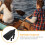1Set Portable and Durable Adjustable Kayak Paddle with Easy Installation Black Plastic 4