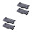 4Pcs Durable Black Controller Cover Waterproof for Electric Wheelchair 4