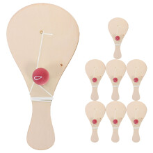 Wooden Paddle Balls Unfinished 10 pcs