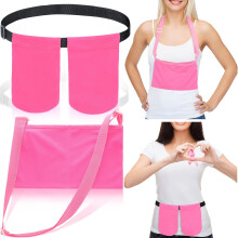 Adjustable Mastectomy Drain Holder & Pouch with Shower Bag, Breast Shirts, Two Pockets – Pink Recovery Supplies