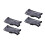 4Pcs Durable Black Controller Cover Waterproof for Electric Wheelchair 7