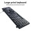 104-Key Wired Backlit Large Print Keyboard USB 4