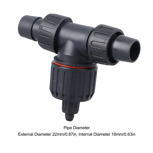3-Way Aquarium CO2 Atomiser Diffuser, 22mm OD/16mm 1