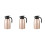3Pièces Carafes Sous Vide Dorées Acier Inoxydable Usage 4