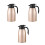 3Pièces Carafes Sous Vide Dorées Acier Inoxydable Usage 5