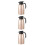 3Pièces Carafes Sous Vide Dorées Acier Inoxydable Usage 6
