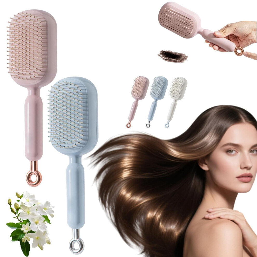 Retractable Cushion Massage Comb for Anti-Static Hair Care