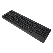 109-Key Left-Hand USB Keyboard with 2 USB HUBs