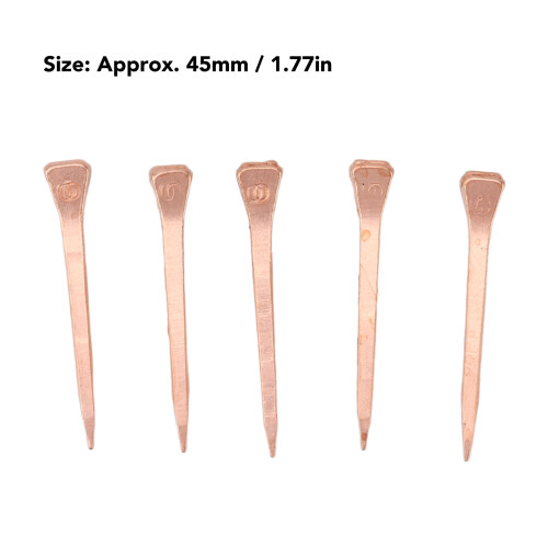 250pcs Copper Plated Horseshoe Nails 45mm Rustproof E3 1