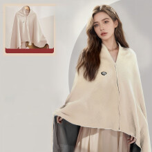 Heated Shawl for Women Beige 31x59 Inch 3 Heat Levels