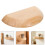 Natural Wood Half Round Floating Shelf Wall Display Rack Brown 7