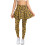 Leopard Print Skort Leggings Yellow Black XXL 1