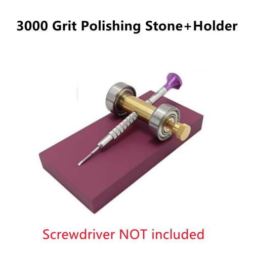 Premium Ruby Crystal Sharpening Stone Set for Steel, Glass Adjustable Holder 2