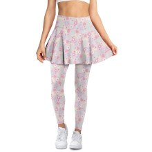 Women's Sporty Golf Skort Leggings Pink S