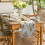 Rustic White Table Runner,Pink Floral Kitchen Dining Table Decoration 13x72 Inch 4