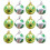 St. Patrick's Day Ornament Balls Three-leaf & Hat Pattern 1