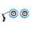 USB Mini Stereo Speakers 2.5W 5V 1A, Plastic, White/Blue 2