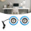 USB Mini Stereo Speakers 2.5W 5V 1A, Plastic, White/Blue 13