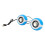 USB Mini Stereo Speakers 2.5W 5V 1A, Plastic, White/Blue 14