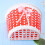 Scooter Storage Basket Red Plastic with Knitted Bow 1