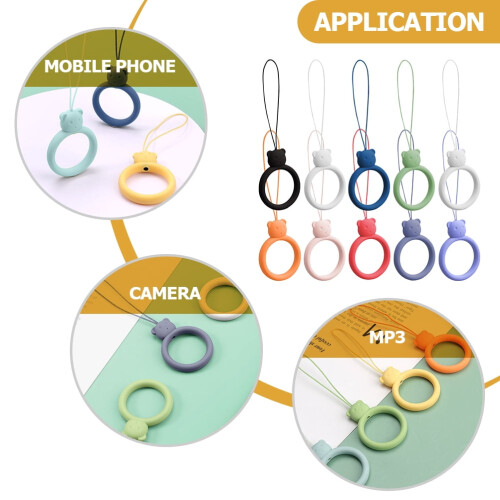 Silicone Phone Lanyard Finger Loop Holder 10 pcs 2