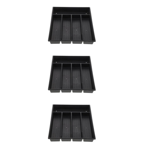 3St Zwarte PP Organizer Voor Keuken 2