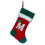 DAMAI kerstkousen van rood fluweel, 45 cm, met initialen 1