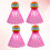 4pcs Playing Shuttlecocks For Beginners Outdoor Playing Pink 5