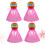 4pcs Playing Shuttlecocks For Beginners Outdoor Playing Pink 6