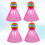 4pcs Playing Shuttlecocks For Beginners Outdoor Playing Pink 8