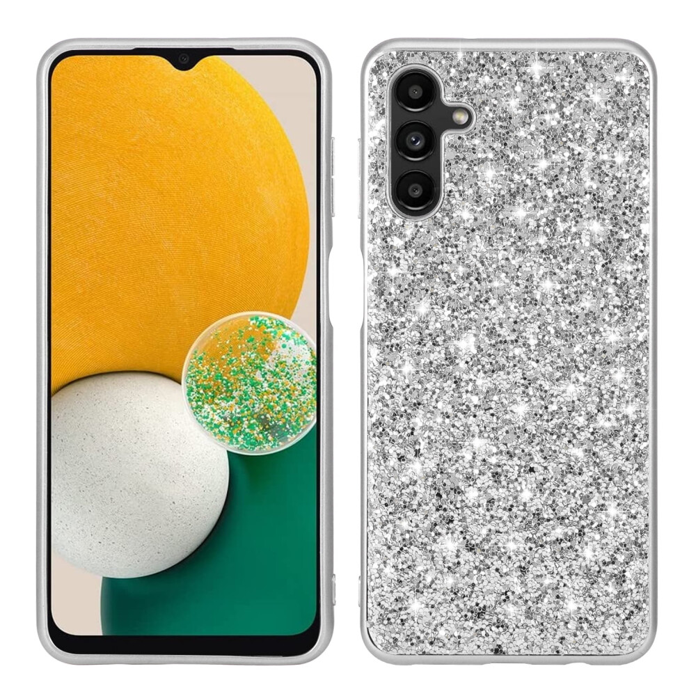 Tarise Glitter Sparkle Case For Samsung Galaxy A54 5G Â Slim Shockproof Tpu Anti-Slip Protective Cover, Silver 9085618915855