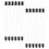 40Pcs Lightweight Black Incense Stick Storage Tubes Acrylic Material 3