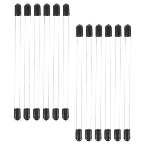 40Pcs Lightweight Black Incense Stick Storage Tubes Acrylic Material 2