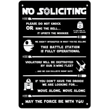 No Soliciting Sign for House Funny - No Soliciting Signs for House Door Office Business Size: 8 x 12 inch