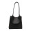 Women's Polyester Shoulder Bag – 26x26x12cm, Black 1