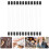 40Pcs Lightweight Black Incense Stick Storage Tubes Acrylic Material 10