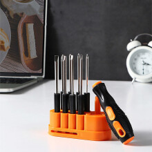 8-Pc Magnetic Screwdriver Set w/ Vanadium Steel Bits, Insulated Handles, Rust-Resistant & Strong Magnetism