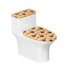 Rooster Toilet Seat Cover Set with Elastic Edge 2-Piece
