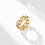 Άνδρες Γυναικεία Miami Cuban Link Δαχτυλίδι Spinner Απλό από Ανοξείδωτο Ατσάλι Punk Gfit-Style 4