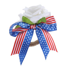 15Serviette Buckle En Tissu Jute Rose Pour Événement