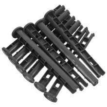 10pcs Black Plastic Lid Latch Pins for Trash Bins Securing in Outdoor Use