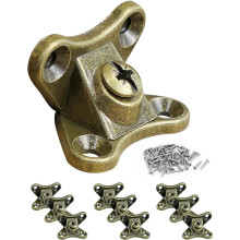 Dorm Room Bed Risers 10*PC Detachable Corner Brace Alloy Butterfly Corner Right Angle Support Shelf Brackets Plated
