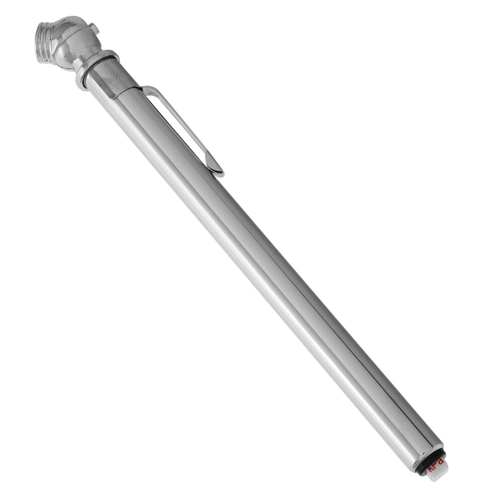 1Set Stainless Steel Tire Pressure Gauge Heavy Duty Dual Head Truck Tire Tool For Semi Truck 9558830194341