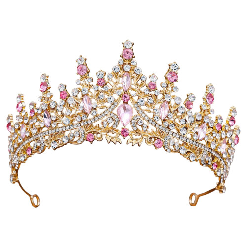 Tiara prateada com pentes para mulheres