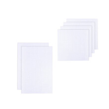 6pcs re Embroidery Fabric Cross Stitch Fabric White Polyester for Family Activities