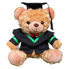 Plush Bear Graduation Gift with Removable Hat