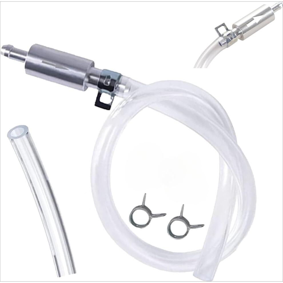 Brake Bleeder Hose With One-Way Check Valve Â Universal Kit For Car/Motorcycle Clutch & Hydraulic Brake Systems, Soft Tube + Metal Clips 9558830191142