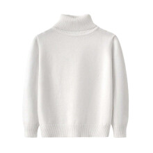 White Crochet Thermal Top for Kids Long Sleeve Crewneck 1